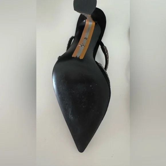 Sam Edelman Anita Embellished Black Heels- Never Worn - Picture 6 of 8
